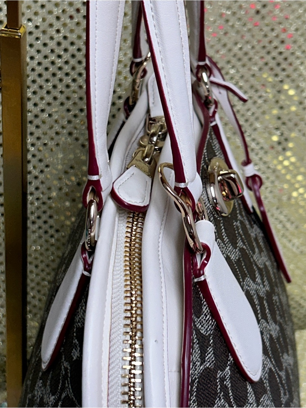 Coach Prince Street Mini Satchel with Chalk White Trim Approx. 15 x 9 x 5 - Picture 6 of 17